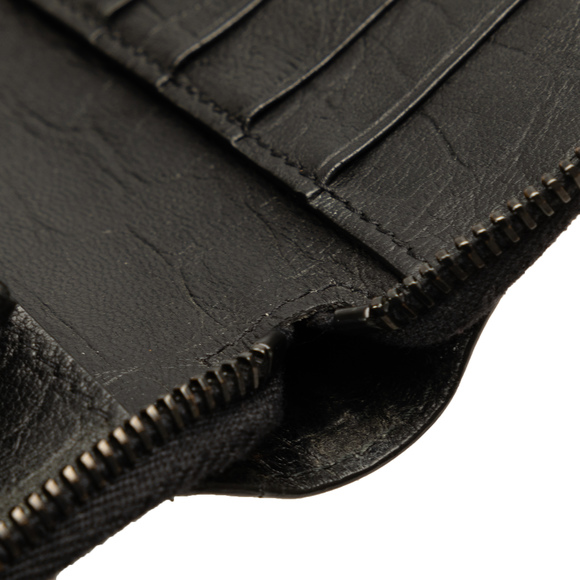 SAINT LAURENT Embossed Leather Zip Around Long Wallet Long Wallets - Picture 8 of 12